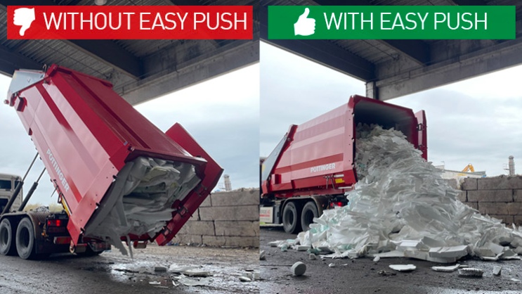 EASY PUSH emptying aid convinces in practice with very good results